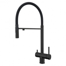 Смеситель для кухни GROSS AQUA GA3188611SSMBB Neosteel Черный, с подключением к фильтру питьевой воды - Сантехтрейд - Интернет-магазин сантехники г. Екатеринбург