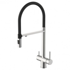 Смеситель для кухни GROSS AQUA GA3188611SSB Neosteel Нержвавеющая сталь, с подключением к фильтру питьевой воды - Сантехтрейд - Интернет-магазин сантехники г. Екатеринбург