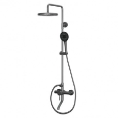 Душевяа стойка со смесителем RUSH Melos SUS1101-40Grey графит - Сантехтрейд - Интернет-магазин сантехники г. Екатеринбург