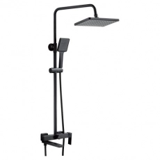 Душевая система с изливом BELZ B24613-7 верхний душ, лейка, черный (4) - Сантехтрейд - Интернет-магазин сантехники г. Екатеринбург