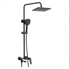 Душевая система с изливом BELZ B24533-7 верхний душ, лейка, черный (4) - Сантехтрейд - Интернет-магазин сантехники г. Екатеринбург
