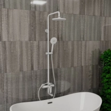 Душевая система D&K Bayern.M?nchen DA1563708B18 белый, с изливом (4) - Сантехтрейд - Интернет-магазин сантехники г. Екатеринбург