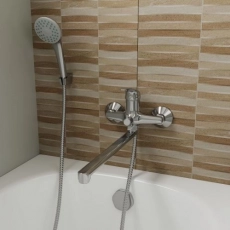 Смеситель для ванны RUSH Vrangel VR7114-51 с длинным изливом (10) - Сантехтрейд - Интернет-магазин сантехники г. Екатеринбург