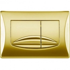 Кнопка механическая двойная OLI RIVER DUAL 638508 пластик, золото - Сантехтрейд - Интернет-магазин сантехники г. Екатеринбург