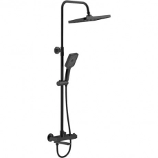 Душевая система с изливом BELZ B24672-7 верхний душ, лейка, черный (4) - Сантехтрейд - Интернет-магазин сантехники г. Екатеринбург