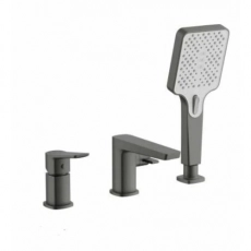 Смеситель для ванны на борт BELZ B66715-3 оружейная сталь (4) - Сантехтрейд - Интернет-магазин сантехники г. Екатеринбург