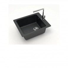 Мойка AGATA 8/Q4 чёрный 500x425x195 матовая из искусственного камня - Сантехтрейд - Интернет-магазин сантехники г. Екатеринбург