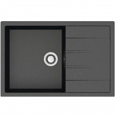 Мойка AGATA 161/Q4 Черный 750х505x218 матовая из искусственного камня - Сантехтрейд - Интернет-магазин сантехники г. Екатеринбург