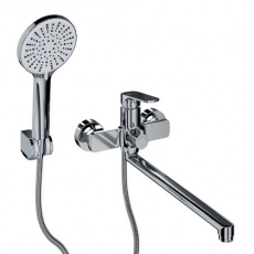 Смеситель для ванны GROSS AQUA Prado 7578828C-35F с длинным изливом 350 мм - Сантехтрейд - Интернет-магазин сантехники г. Екатеринбург