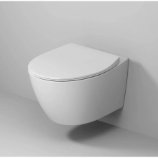 Унитаз подвесной Grossman торнадо Thin Rim GR-5601S, 520х360х360 мм, безободковый, сиденье микролифт, тонкий ободок - Сантехтрейд - Интернет-магазин сантехники г. Екатеринбург