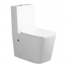 Унитаз моноблок напольный Knois KN6265000 горизонтальный выпуск, Торнадо, микролифт, 64х36х80 см. - Сантехтрейд - Интернет-магазин сантехники г. Екатеринбург