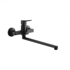 Смеситель для ванны BELZ B22715-7, длинный излив, черный (8) - Сантехтрейд - Интернет-магазин сантехники г. Екатеринбург