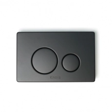 Кнопка механическая двойная Knois KN9900027  нержавеющая сталь черная - Сантехтрейд - Интернет-магазин сантехники г. Екатеринбург