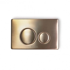 Кнопка механическая двойная Knois KN9900030 нержавеющая сталь розовое золото - Сантехтрейд - Интернет-магазин сантехники г. Екатеринбург