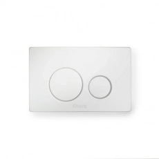 Кнопка механическая двойная Knois KN9900024 нержавеющая сталь  белая - Сантехтрейд - Интернет-магазин сантехники г. Екатеринбург