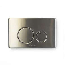Кнопка механическая двойная Knois KN9900025 нержавеющая сталь, серебро - Сантехтрейд - Интернет-магазин сантехники г. Екатеринбург