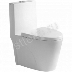 Унитаз моноблок напольный Knois KN6224000 горизонтальный выпуск, душевой тип смыва, микролифт, 68х39х78 см - Сантехтрейд - Интернет-магазин сантехники г. Екатеринбург