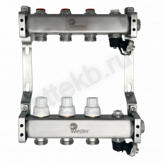 Коллектор нерж. Wester MUVS 1"-3/4 в сборе на 3 выхода - Сантехтрейд - Интернет-магазин сантехники г. Екатеринбург