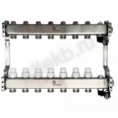 Коллектор нерж. Wester MUVS 1"-3/4 в сборе на 7 выходов - Сантехтрейд - Интернет-магазин сантехники г. Екатеринбург