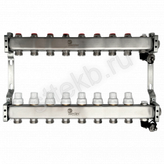 Коллектор нерж. Wester MUVS 1"-3/4 в сборе на 8 выходов - Сантехтрейд - Интернет-магазин сантехники г. Екатеринбург