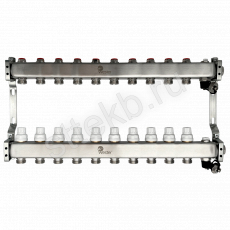 Коллектор нерж. Wester MUVS 1"-3/4 в сборе на 10 выходов - Сантехтрейд - Интернет-магазин сантехники г. Екатеринбург
