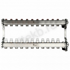 Коллектор нерж. Wester MUVS 1"-3/4 в сборе на 11 выходов - Сантехтрейд - Интернет-магазин сантехники г. Екатеринбург