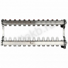 Коллектор нерж. Wester MUVS 1"-3/4 в сборе на 12 выходов - Сантехтрейд - Интернет-магазин сантехники г. Екатеринбург