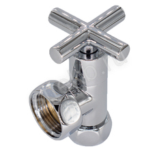 Вентиль угл. 1"х3/4" г/г ручка-крест для п/с хром. СТМ ТЕРМО - Сантехтрейд - Интернет-магазин сантехники г. Екатеринбург