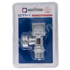 Кран шар. д/быт. прибор. угл. 1/2"х3/4" ш/ш с отражат. бабочка, хром. СТМ - Сантехтрейд - Интернет-магазин сантехники г. Екатеринбург