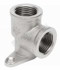 Угольник с креплением 1/2" ВР латунь никель TAEN - Сантехтрейд - Интернет-магазин сантехники г. Екатеринбург