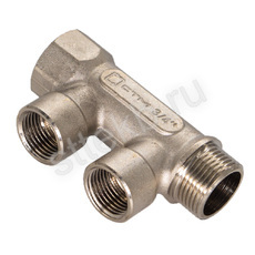 Коллектор 2 вых. в/р 1"х1/2" СТМ - Сантехтрейд - Интернет-магазин сантехники г. Екатеринбург