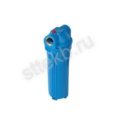 Фильтр магистральный для холодной воды (непрозрачный синий корпус 10") 1/2" без картриджа - Сантехтрейд - Интернет-магазин сантехники г. Екатеринбург