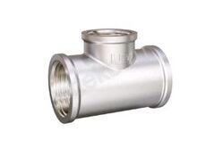 Тройник переходной 3/4"ВР х 1/2"ВР х 3/4"ВР DN20х15х20  латунь никель  LD - Сантехтрейд - Интернет-магазин сантехники г. Екатеринбург