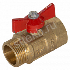 Кран шар. для воды 3/4" г/ш бабочка ГАЛЛОП ПРАКТИК 131 - Сантехтрейд - Интернет-магазин сантехники г. Екатеринбург