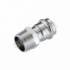 Соединитель прямой с переходом на наружную резьбу нержавеющая сталь 18x1/2" 18xR1/2" Gappo G1103.1804 - Сантехтрейд - Интернет-магазин сантехники г. Екатеринбург