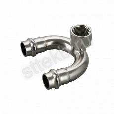 Пресс-водорозетка проходная из нержавеющей стали 15x1/2"x15 15x1/2"x15 Gappo G1118.150415 - Сантехтрейд - Интернет-магазин сантехники г. Екатеринбург