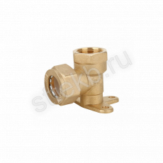 Угольник обжимной с креплением с внутренней резьбой  15 х 1/2" Gappo G1256.1504 - Сантехтрейд - Интернет-магазин сантехники г. Екатеринбург