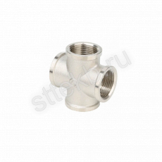 Крестовина ВР-ВР-ВР-ВР, никелированная  1/2" Gappo G2216.04 - Сантехтрейд - Интернет-магазин сантехники г. Екатеринбург