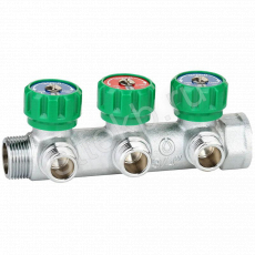 Коллектор регулирующий «ПЛОСКОЕ УПЛОТНЕНИЕ» ВР-НР  3/4"x1/2"x3 вых Gappo G1001.03 - Сантехтрейд - Интернет-магазин сантехники г. Екатеринбург