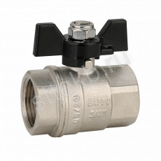 Кран шаровой полнопроходной ВР-ВР,бабочка из алюминия  3/4" x 3/4" Gappo G224.05 - Сантехтрейд - Интернет-магазин сантехники г. Екатеринбург