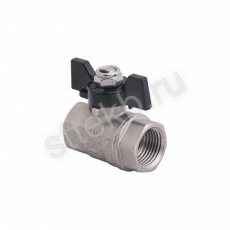 Кран шаровой полнопроходной ВР-ВР,бабочка из алюминия  1" x 1" Gappo G224.06 - Сантехтрейд - Интернет-магазин сантехники г. Екатеринбург