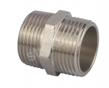 Ниппель переходной 3/4"x1 1/4" (НР-НР) латунь никель TAEN - Сантехтрейд - Интернет-магазин сантехники г. Екатеринбург