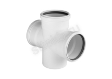 Крестовина PRIME  50/50/50х87° для вн. малошумной канализ. (120) VALFEX - Сантехтрейд - Интернет-магазин сантехники г. Екатеринбург