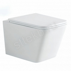 Унитаз подвесной (Торнадо) Knois KN9722004 безободковый, с крышкой Soft-close 510х345х320 мм. - Сантехтрейд - Интернет-магазин сантехники г. Екатеринбург