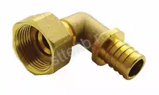 Угольник Аксиальный с накидной гайкой латунь 20*3/4" RITABLE - Сантехтрейд - Интернет-магазин сантехники г. Екатеринбург