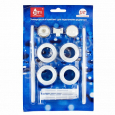 Комплект переходн. 1"х3/4" в блистере с 2 кроншт. - Сантехтрейд - Интернет-магазин сантехники г. Екатеринбург