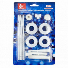 Комплект переходн. 1"х1/2" в блистере с 3 кроншт. - Сантехтрейд - Интернет-магазин сантехники г. Екатеринбург