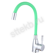 Смеситель ROEGEN RD014G для кухни, 40 мм, на гайке, с боковой ручкой, с гибким салатовым изливом - Сантехтрейд - Интернет-магазин сантехники г. Екатеринбург