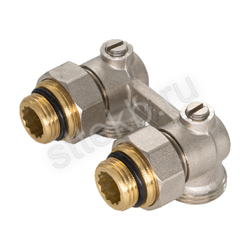 Мультифлекс, узел для нижнего углового подключения, (Н-образный) с шаровым краном - Сантехтрейд - Интернет-магазин сантехники г. Екатеринбург