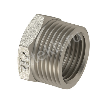 Пробка 3/4" НР латунь никель RTP - Сантехтрейд - Интернет-магазин сантехники г. Екатеринбург